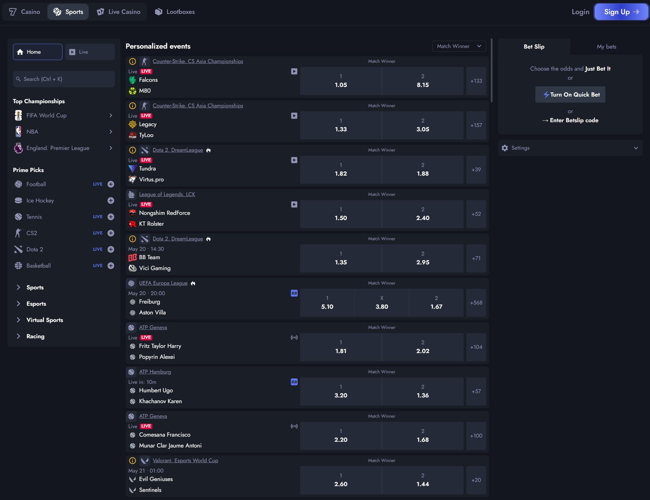 Whale.io Sportsbook