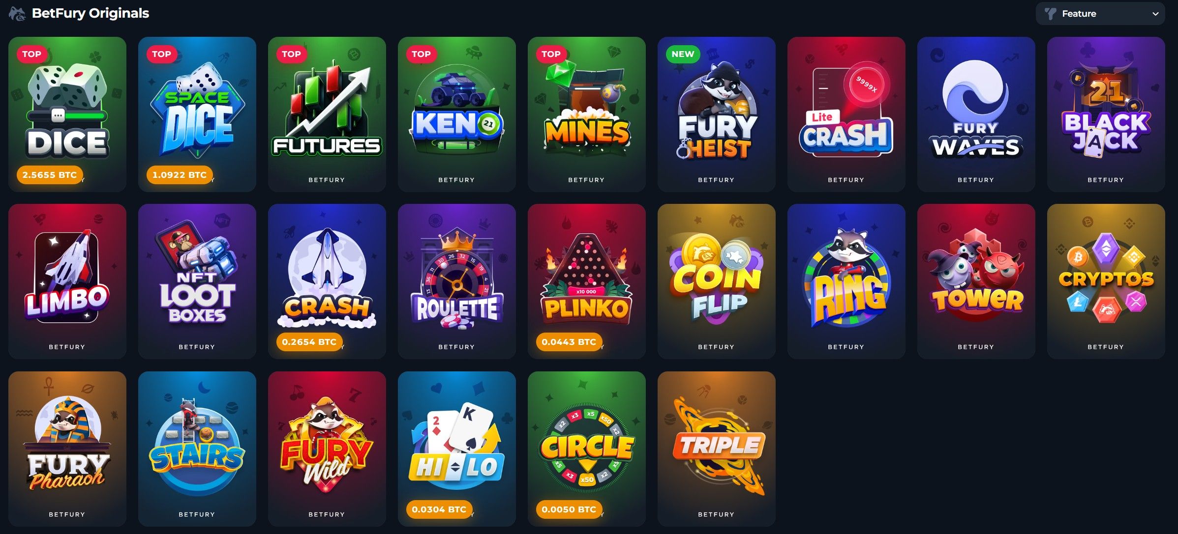 Betfury originals