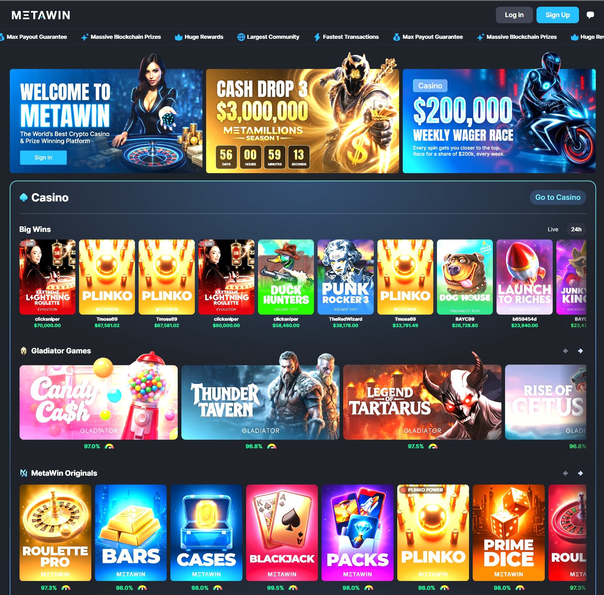 MetaWin lobby