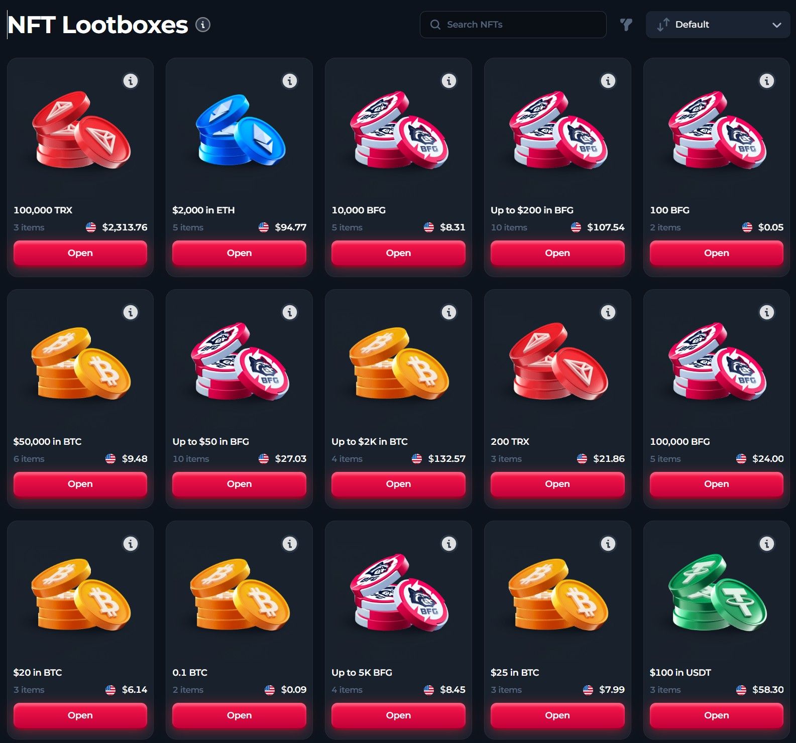 Betfury lootboxes
