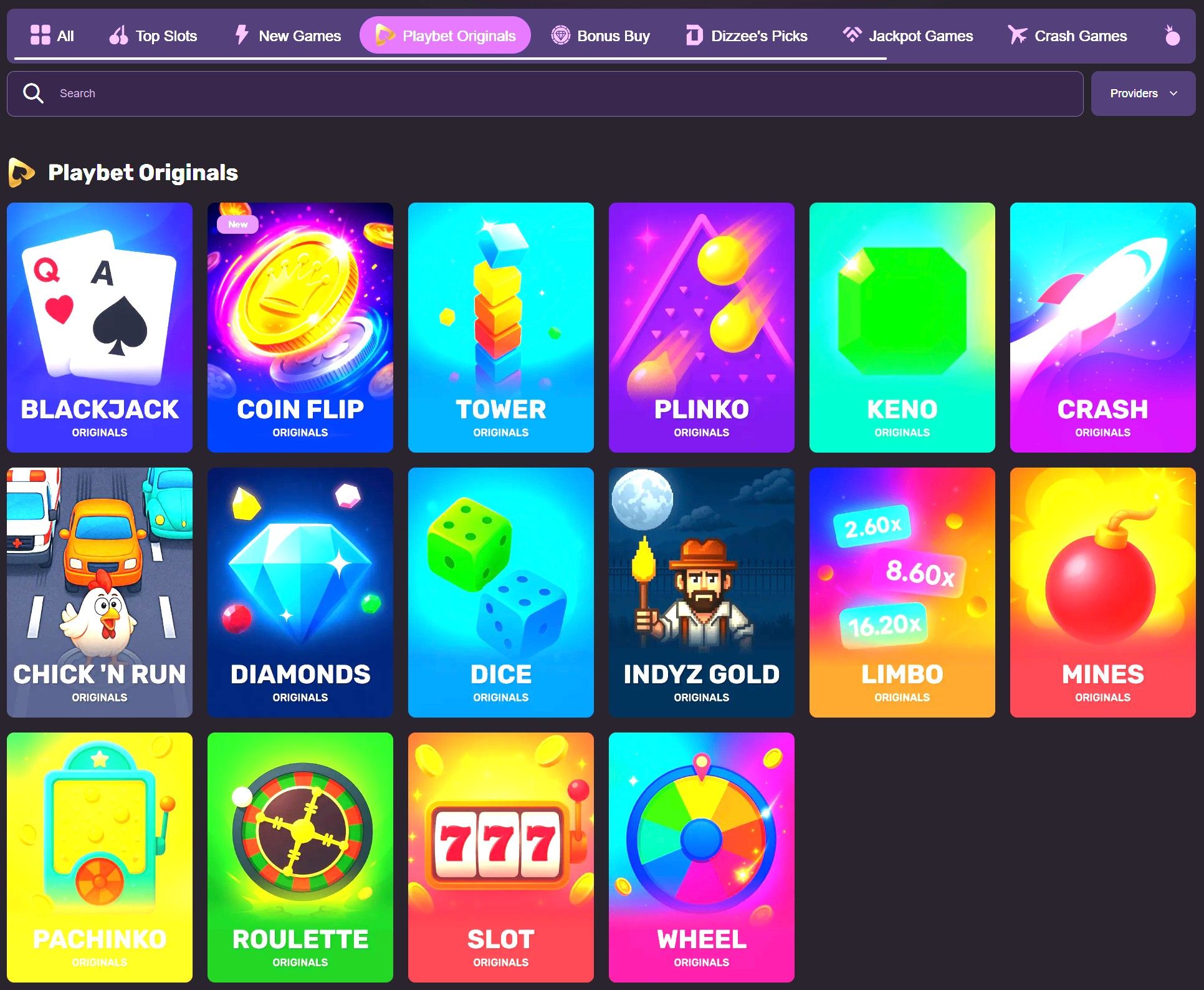 Playbet.io originals
