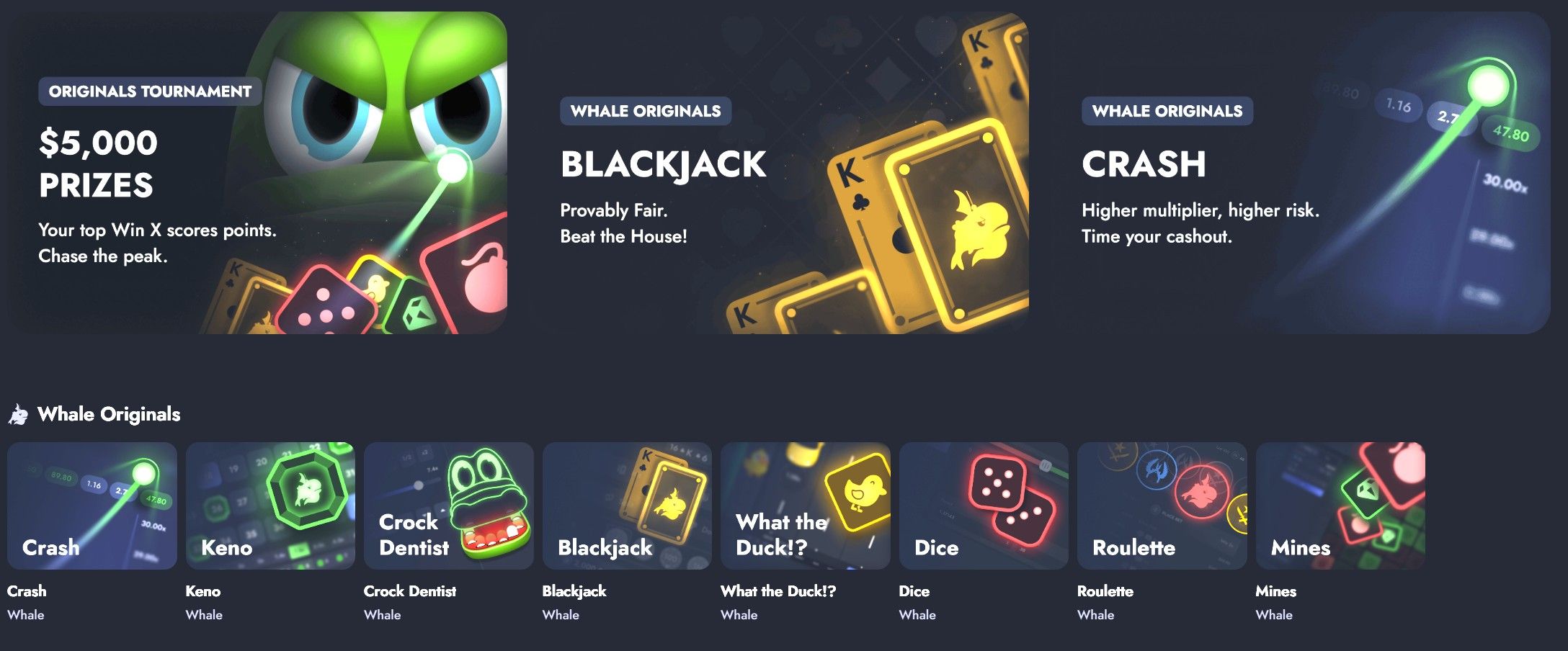 Whale.io originals