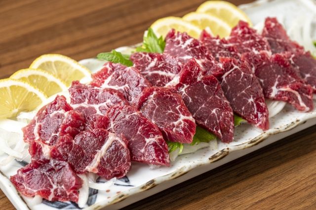 Basashi specialty food