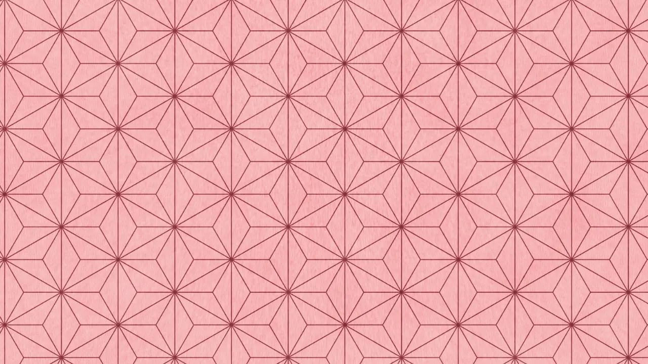 Repeating pattern of red six-pointed stars on a light pink background.