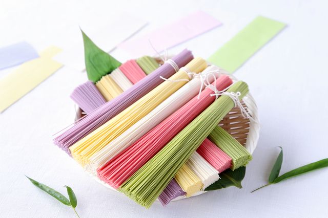 Goshoku Sōmen (Five-Color Noodles) specialty food