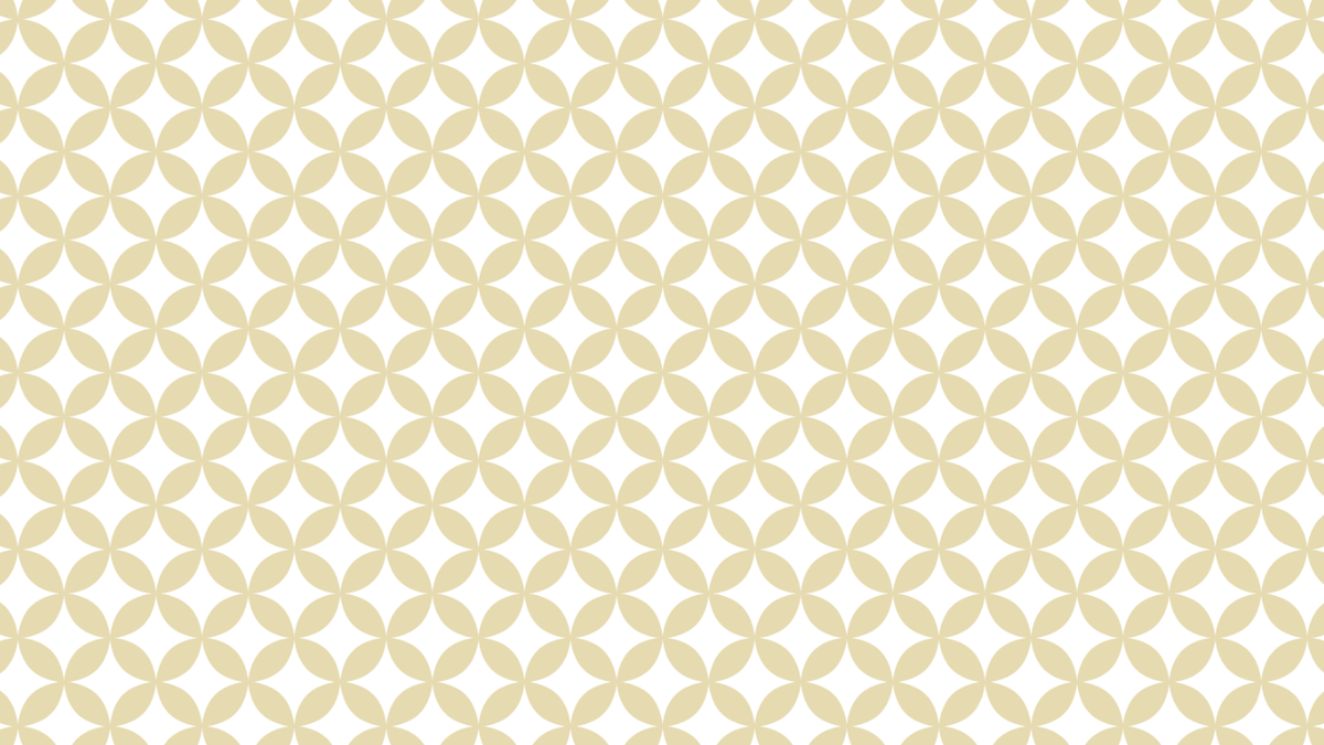 Seamless pattern of light gold petal shapes on a white background.