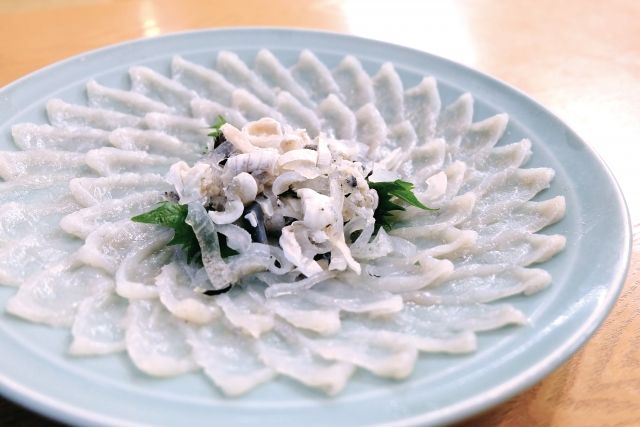 Fugu (Pufferfish) specialty food