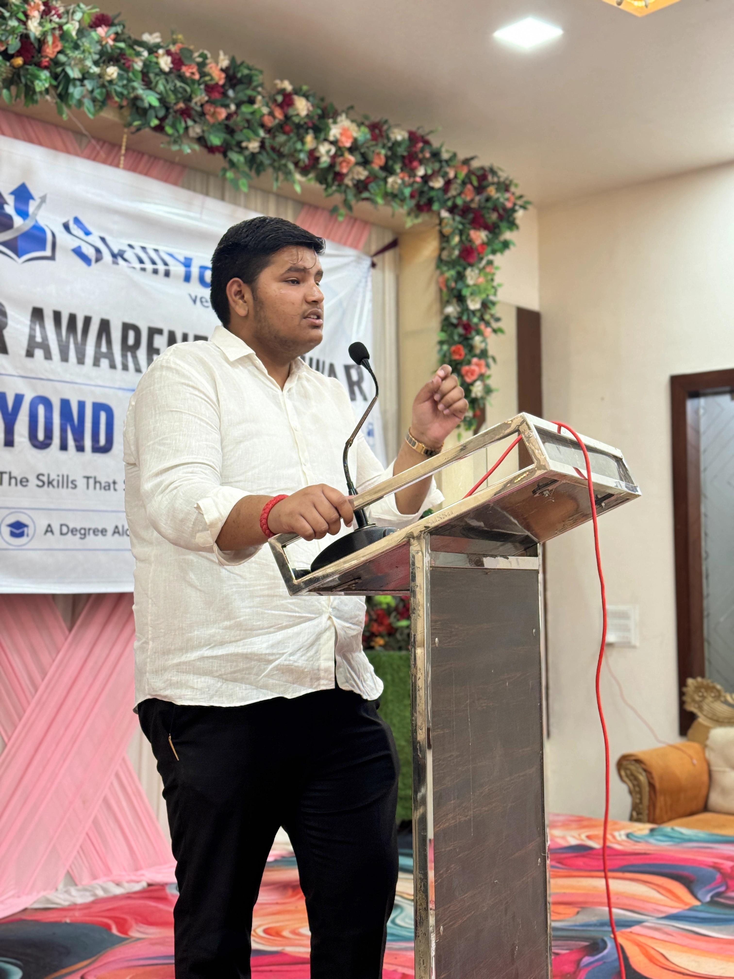 Skillyards's CEO & Founder sharing his vision