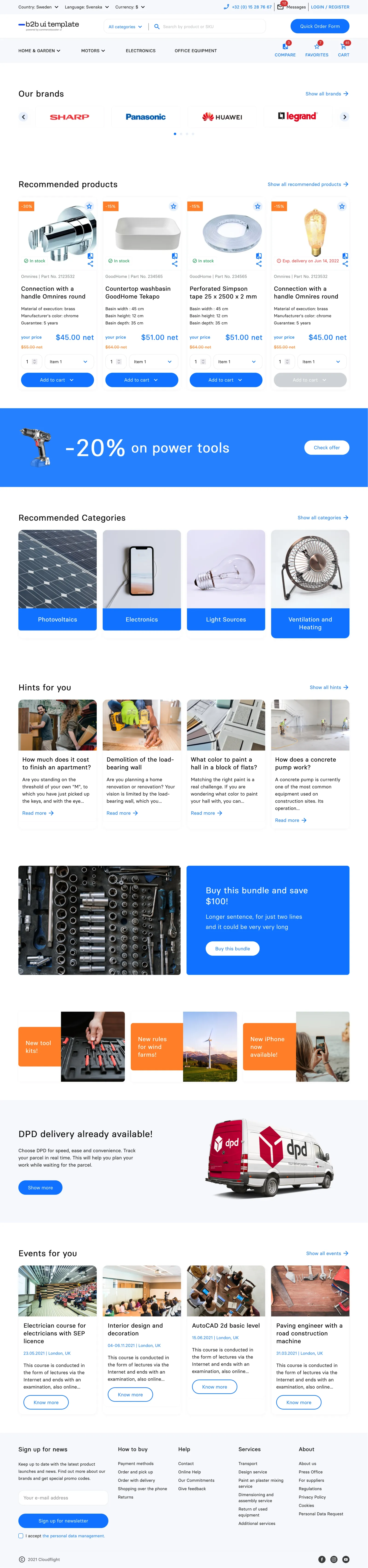 Plateforme E-Commerce Front-End Hero
