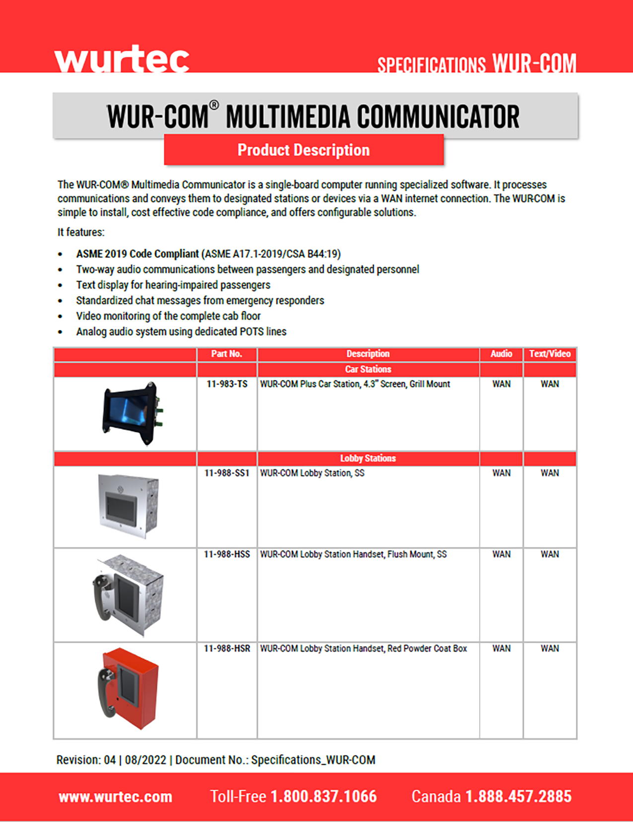 Specifications