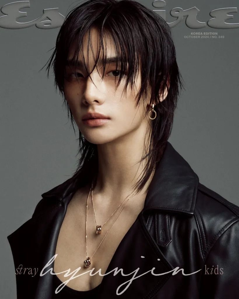 Stray Kids Hyun Jin for Esquire Korea photoshoot