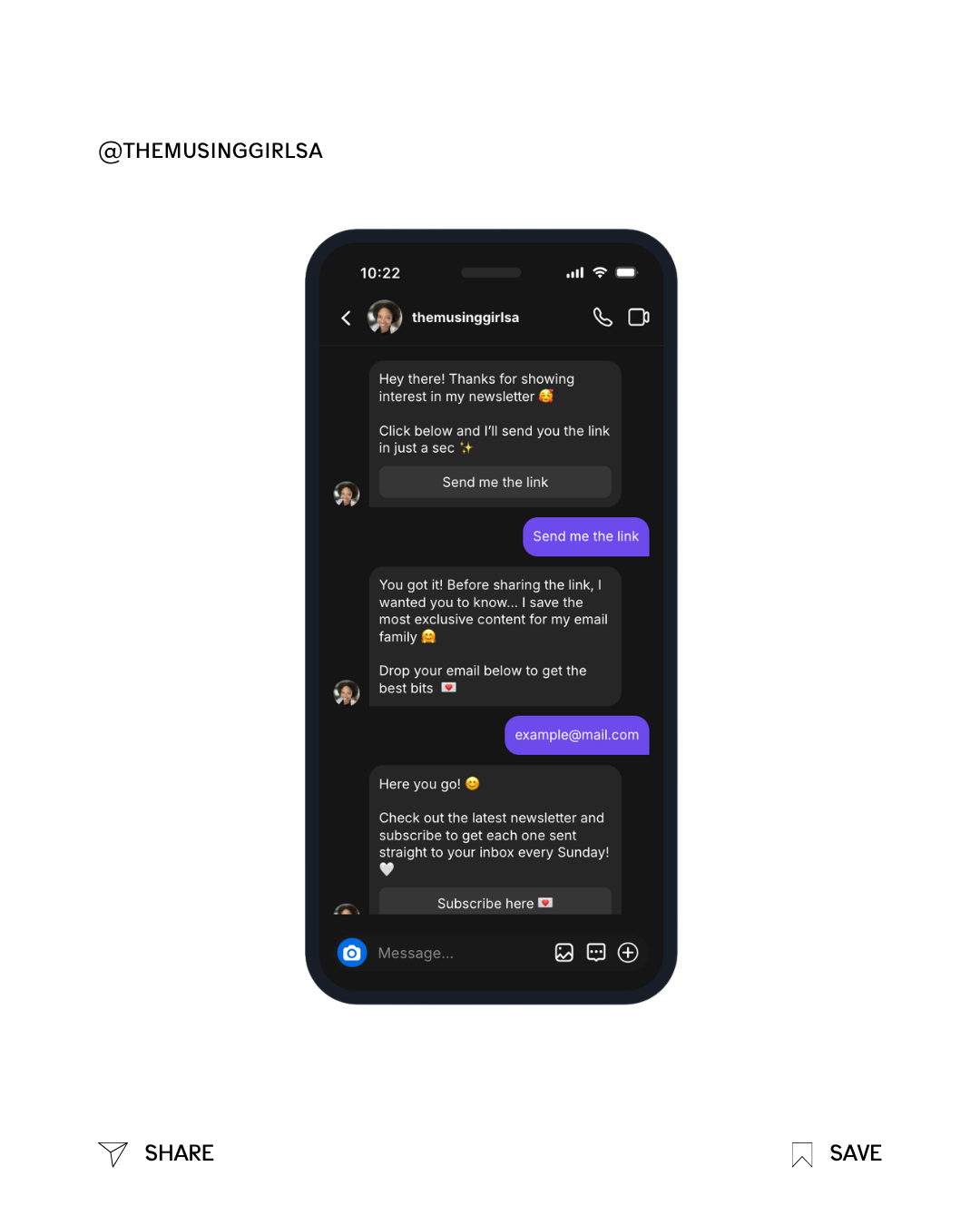 content creation tool for automation manychat AI dm automation