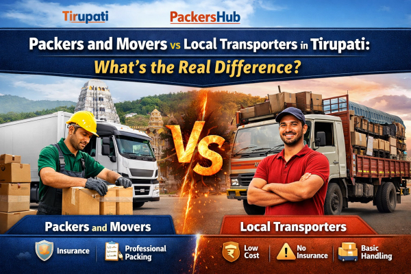 Packers and Movers vs Local Transporters in Tirupati: What’s the Real Difference?