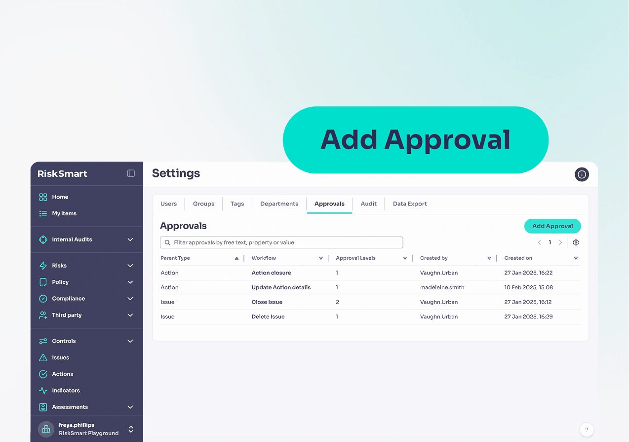 Add approval feature of the platform