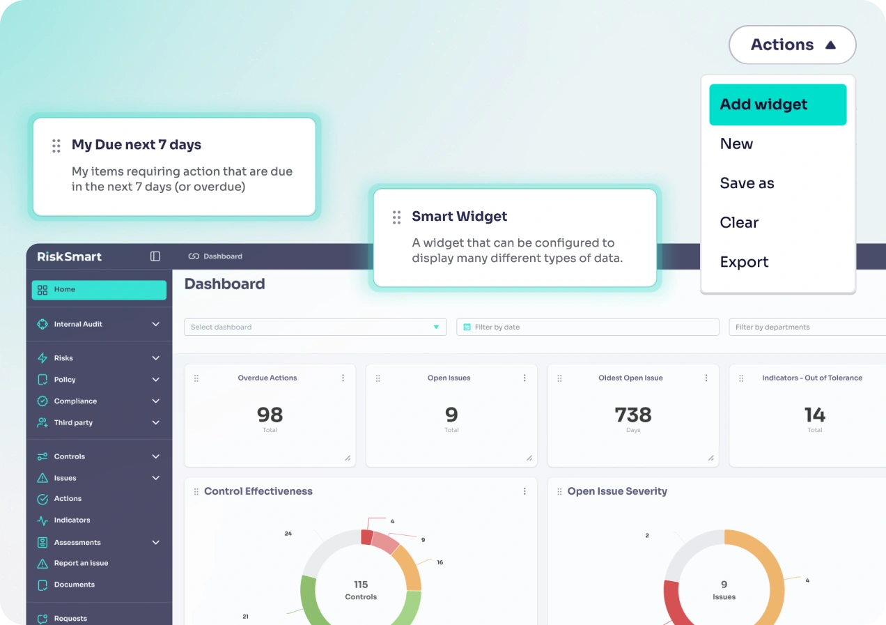 Build your perfect risk dashboard