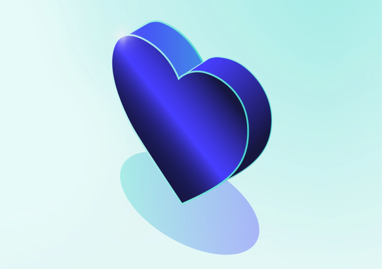 Heart illustration representing trust