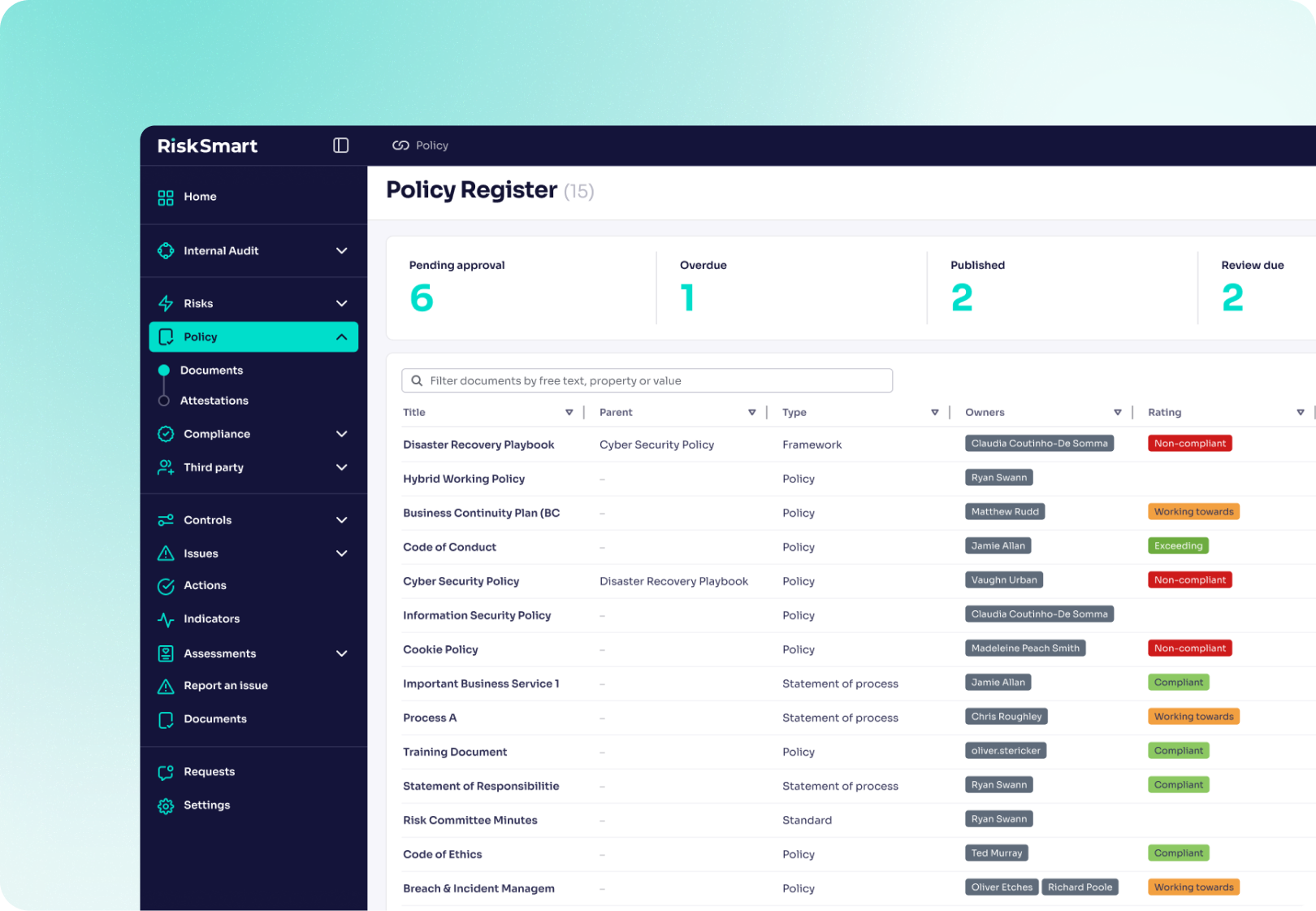 9 ways RiskSmart’s Policy module will (actually) change your life