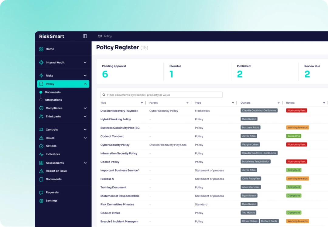 9 ways RiskSmart’s Policy module will (actually) change your life