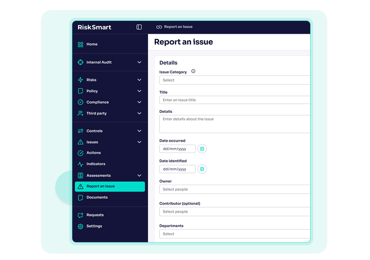 Report an issue of the platform