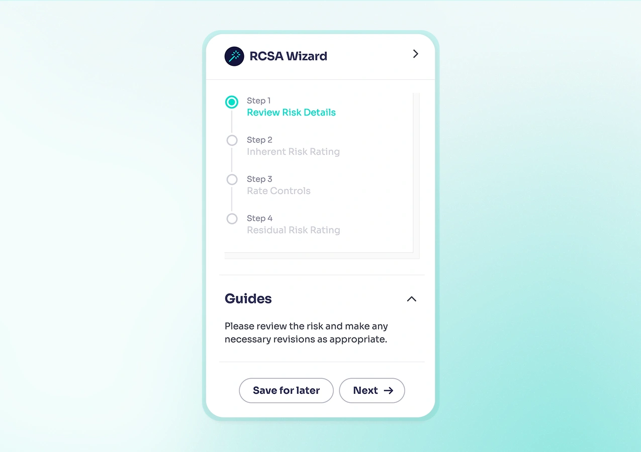 risksmart RCSA wizard