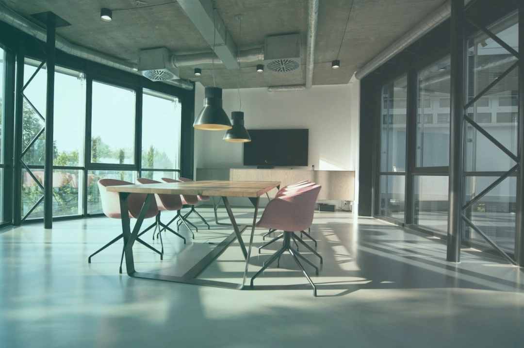 an image showing an office boardroom