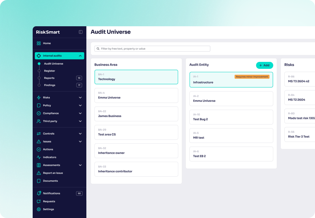 Introducing RiskSmart's new module for Internal Audit