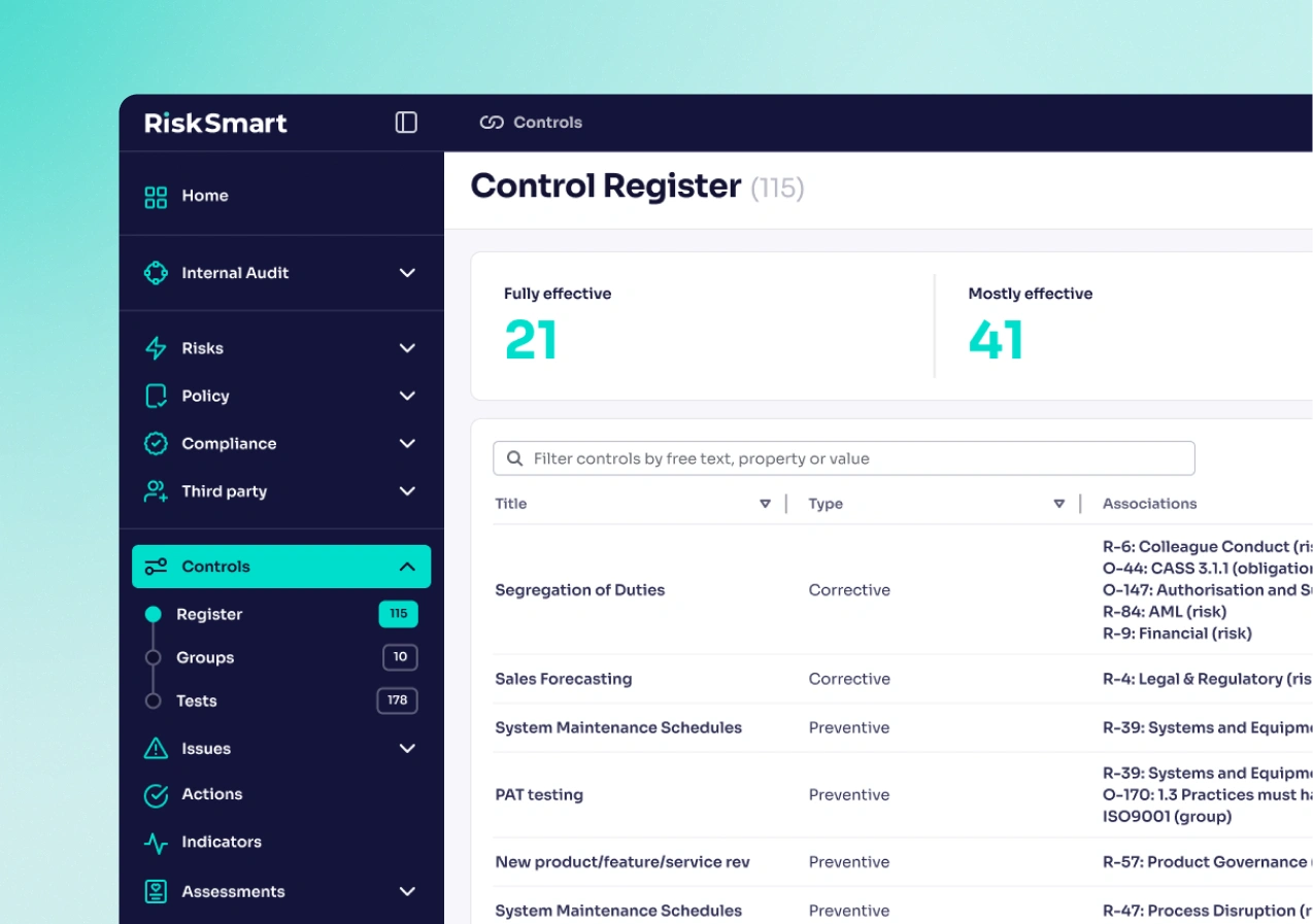 RiskSmart internal audit 