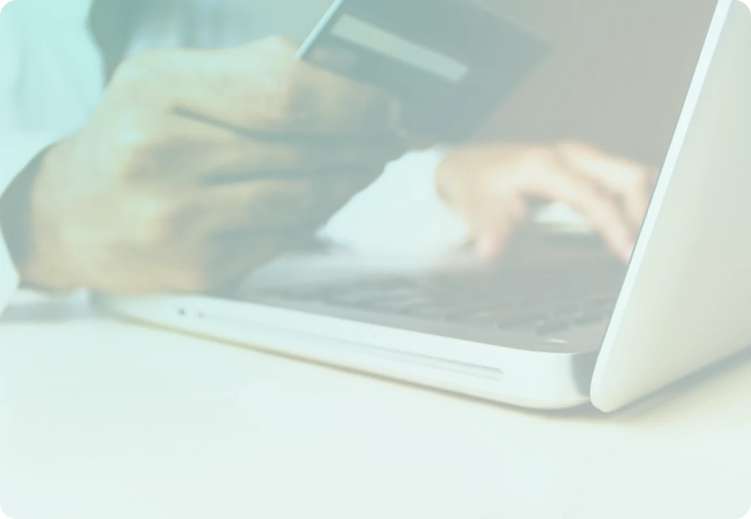 hand holding payment card