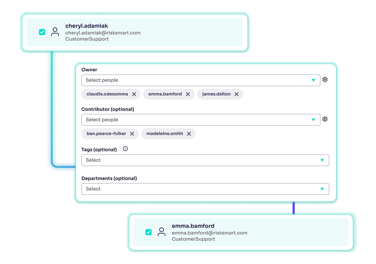 Assign ownership within the platform