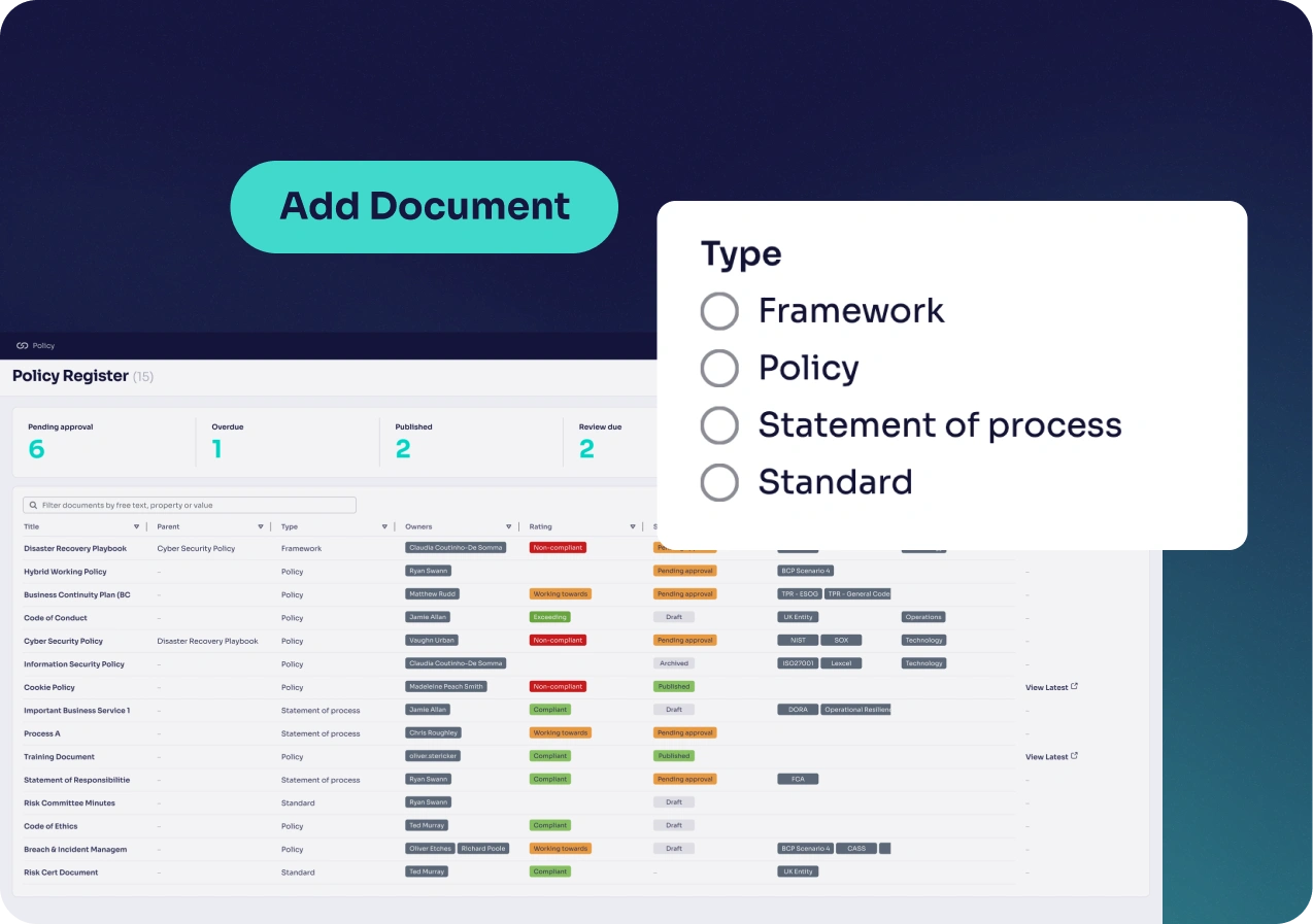 Add any type of document