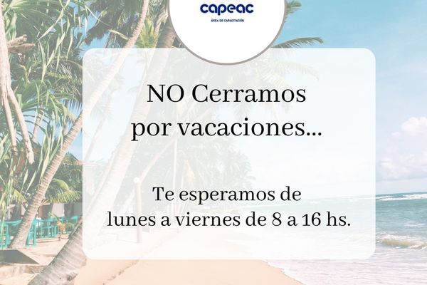 No cerramos por vacaciones