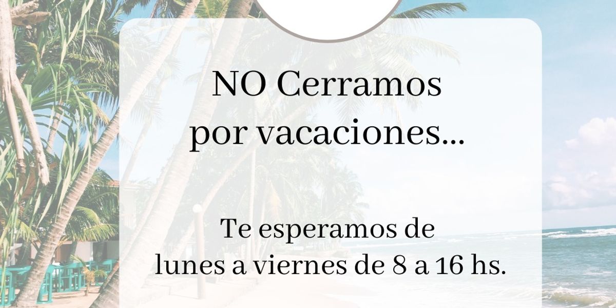 No cerramos por vacaciones