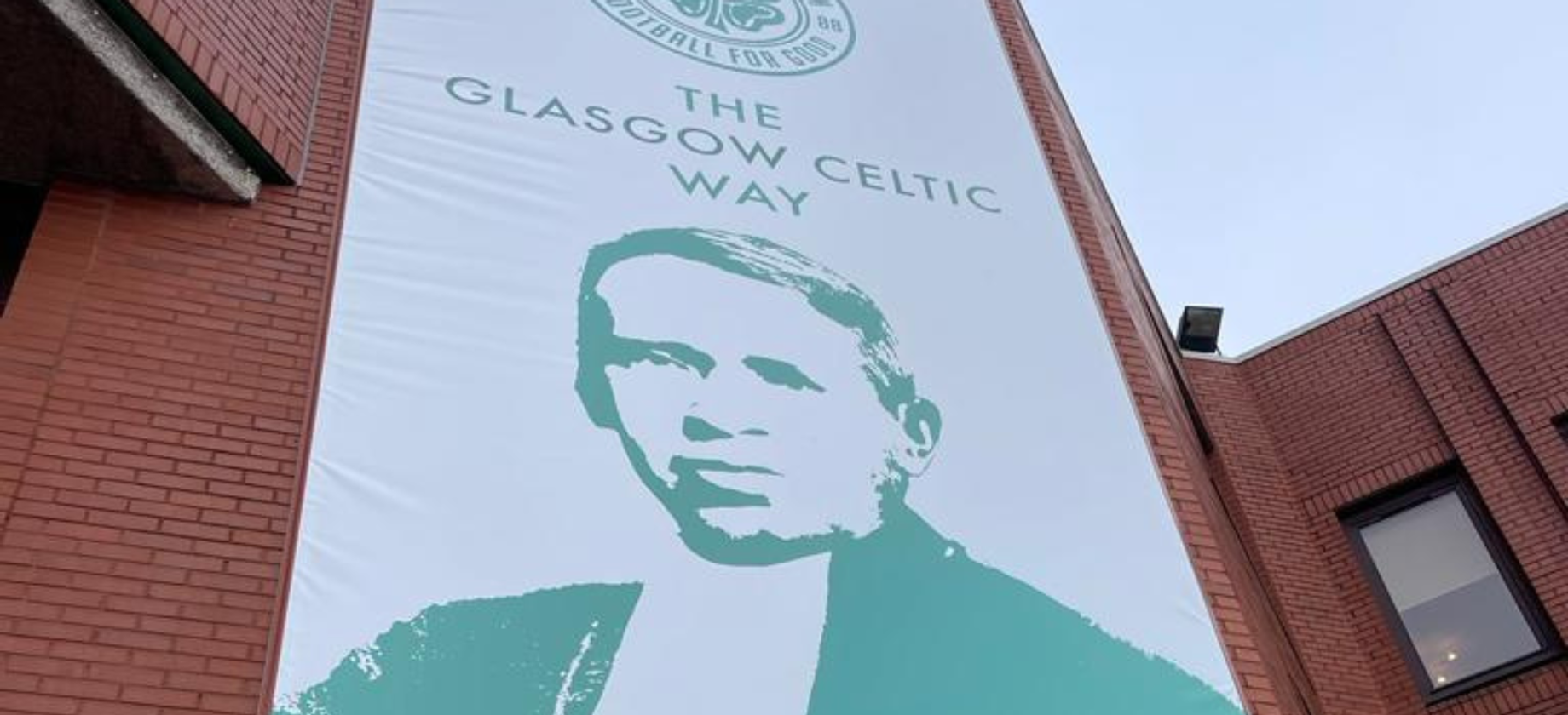 Celtic FC Banner on Stadium