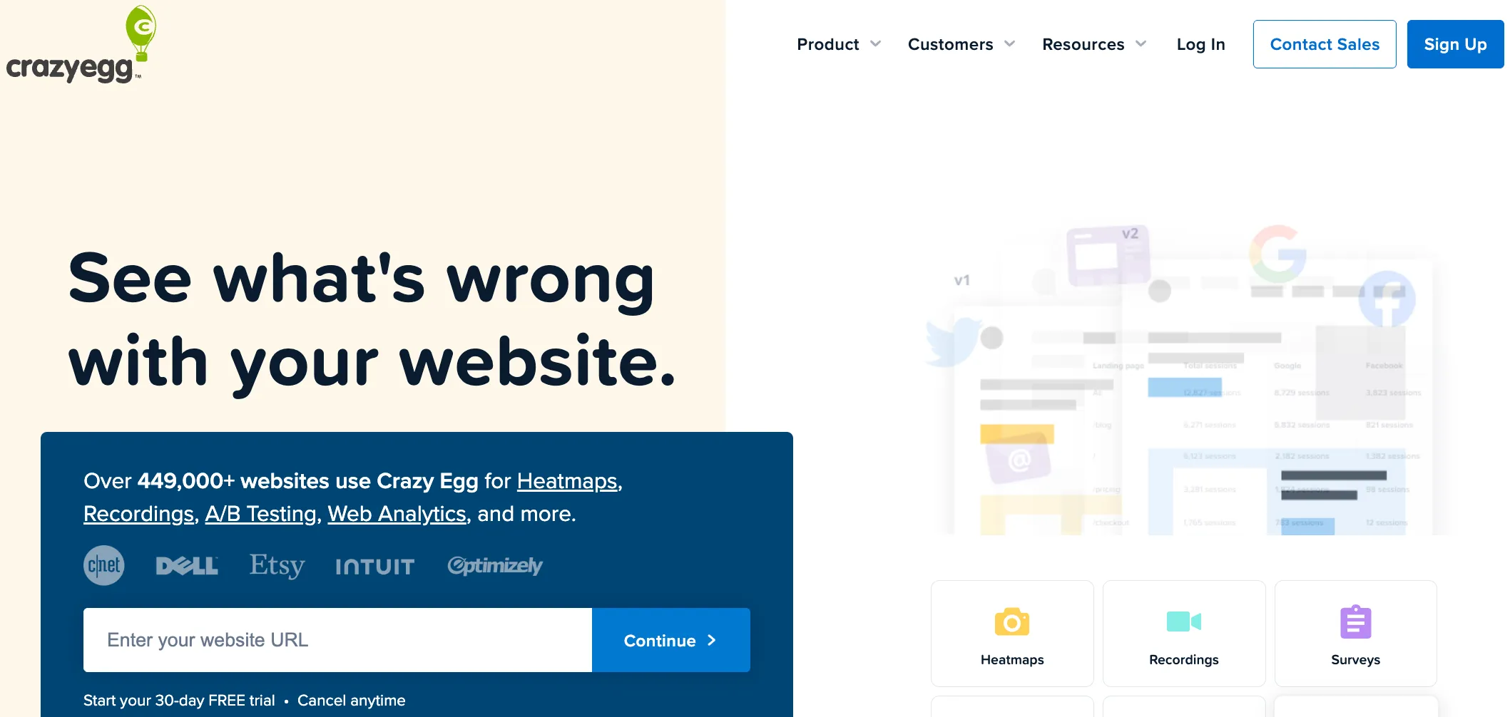 Crazyegg - Top conversion rate optimization tool for usability research