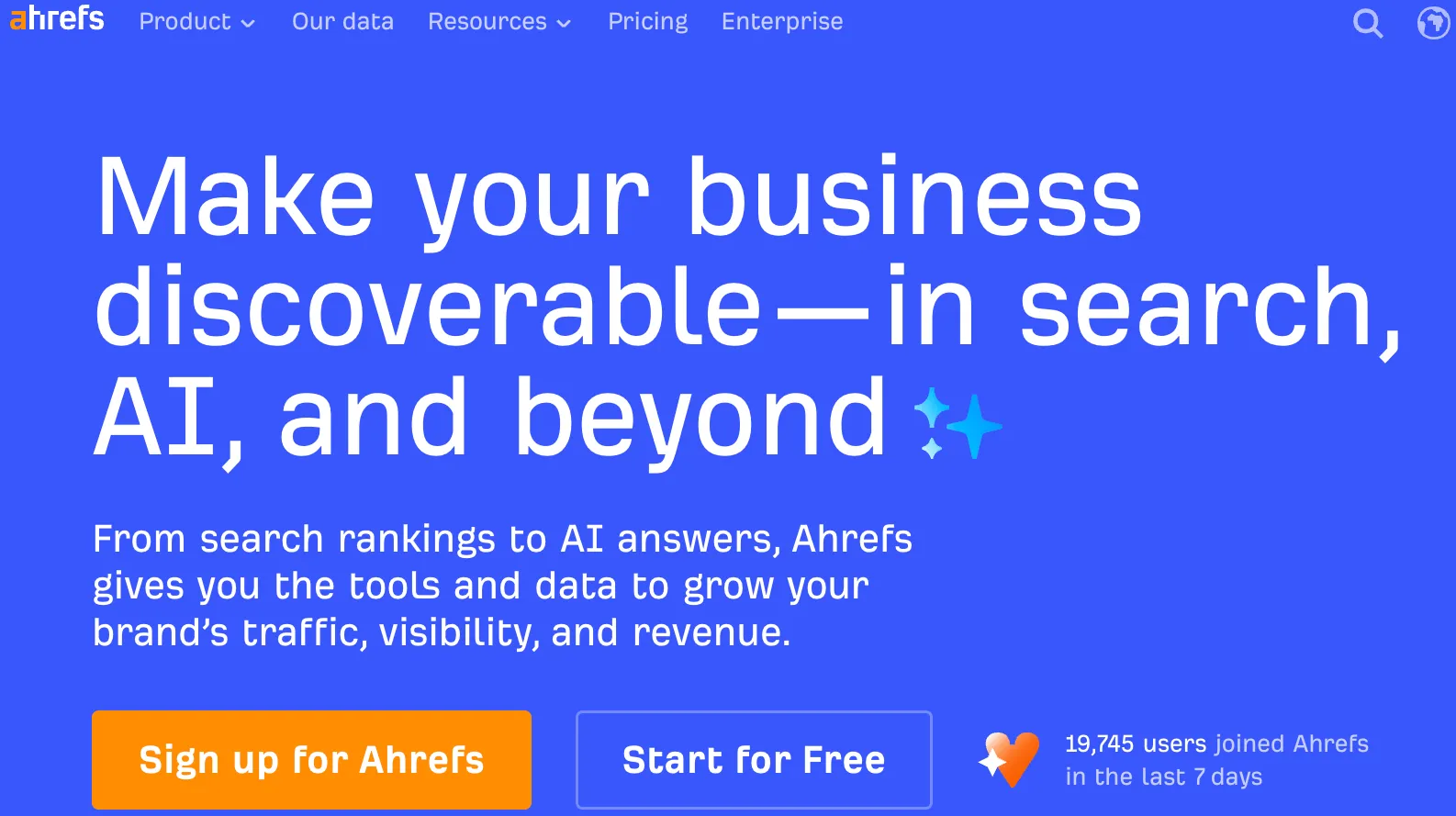 Ahrefs - Top-performing cro + seo partner in the market