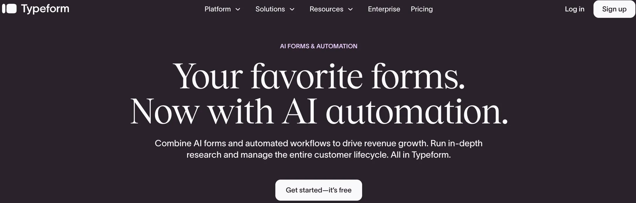typeform - enterprise conversational conversion optimization software