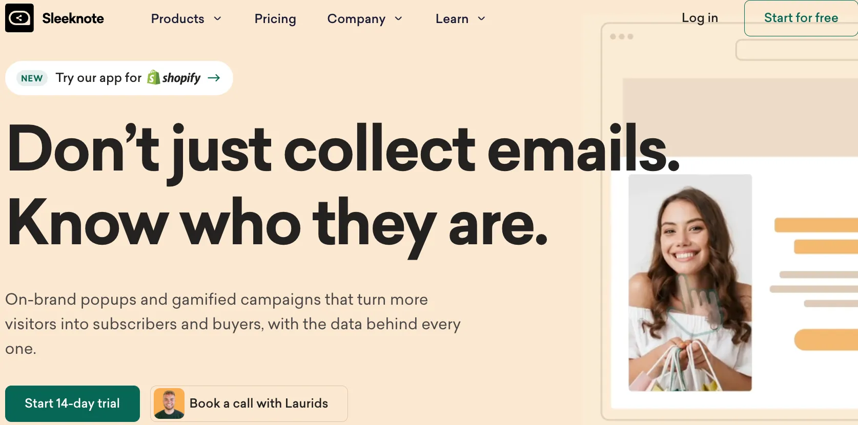 Sleeknote - best conversion optimization software for ecommerce platforms
