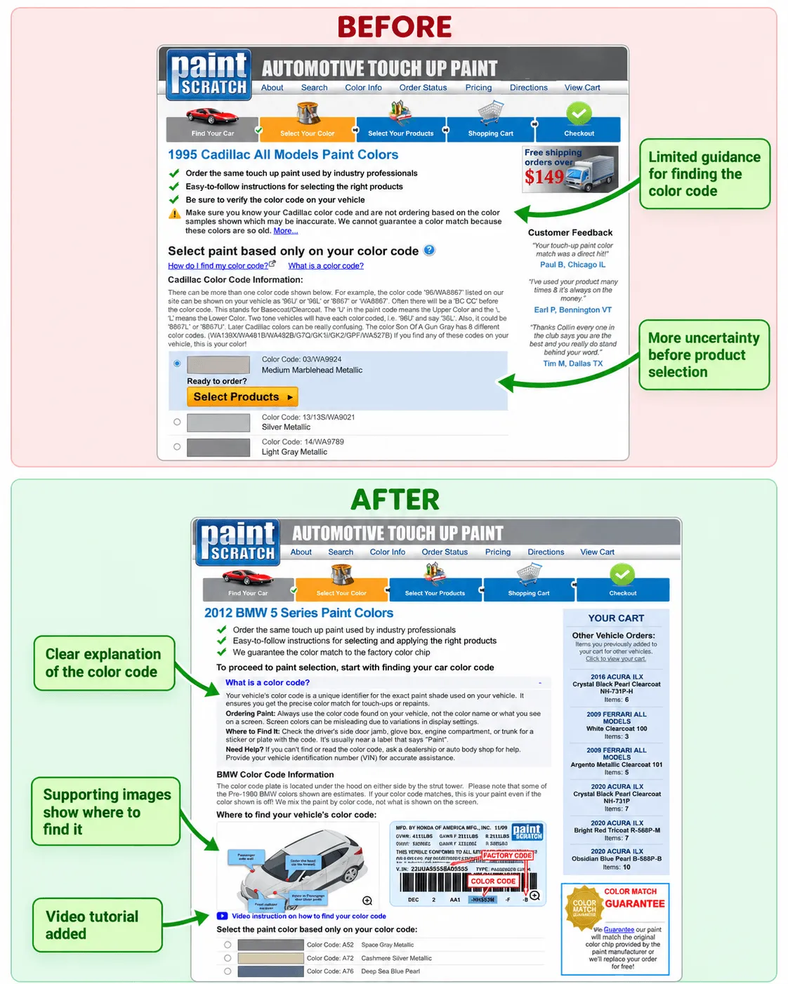 Paint eCommerce Store Increase Conversions Using Color-Matching Instructions