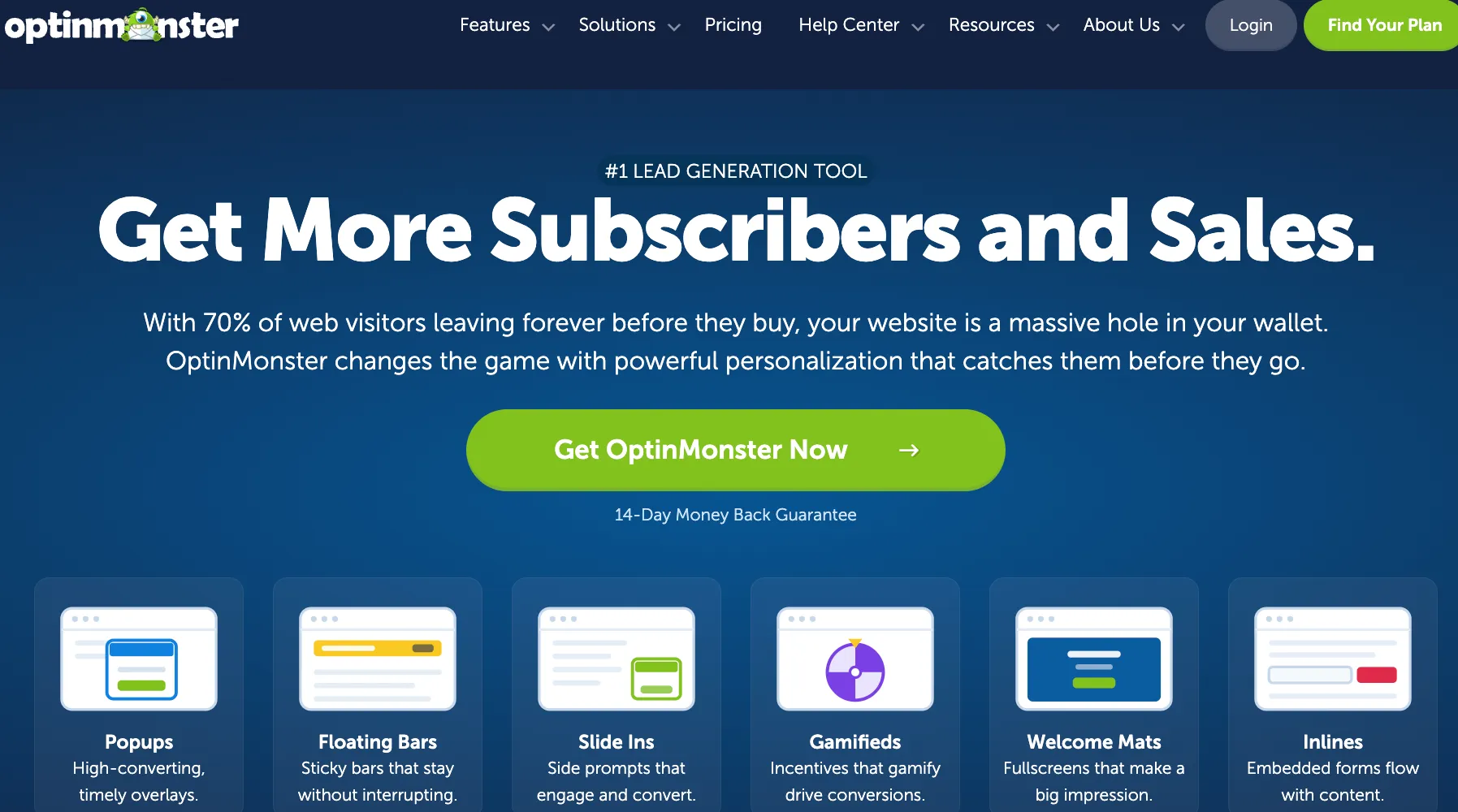 Optinmonster - leading multivariate testing tool for cro