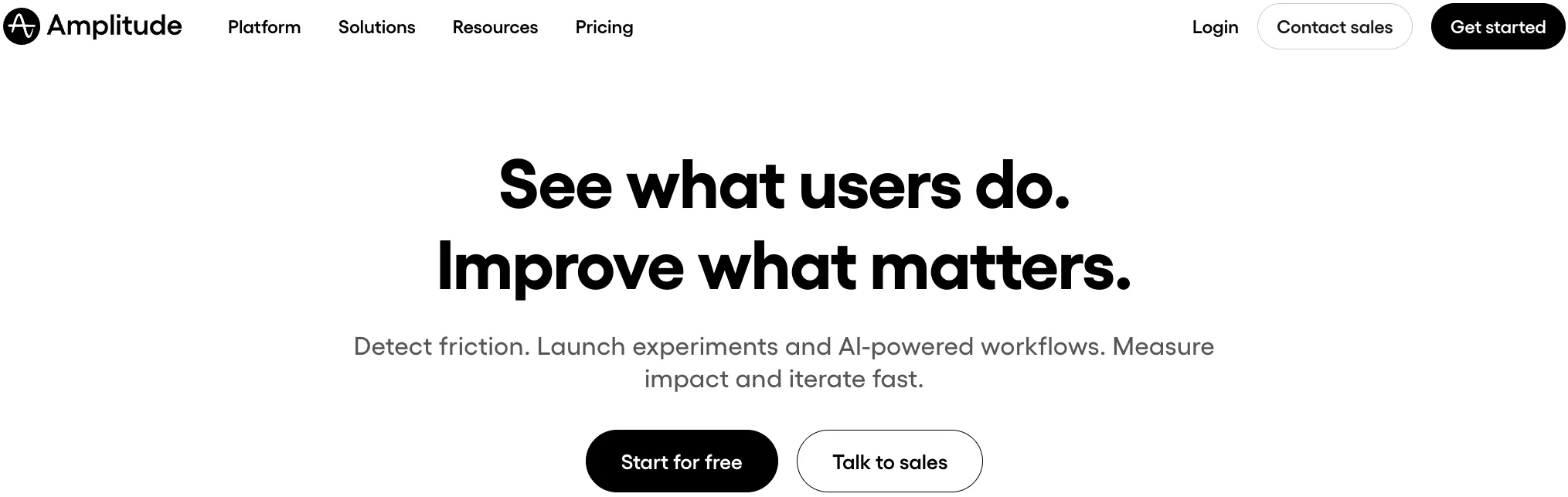 Amplitude - leading conversion rate optimization software