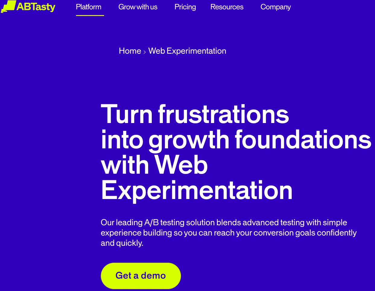 AB Tasty - conversion analysis tool