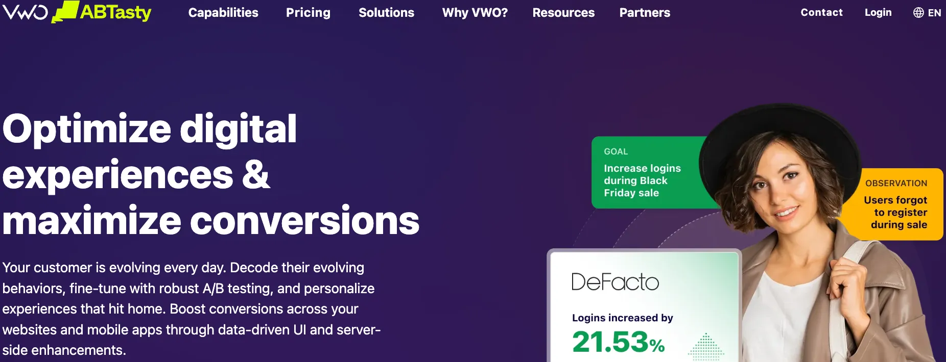 VWO - best value conversion optimization software