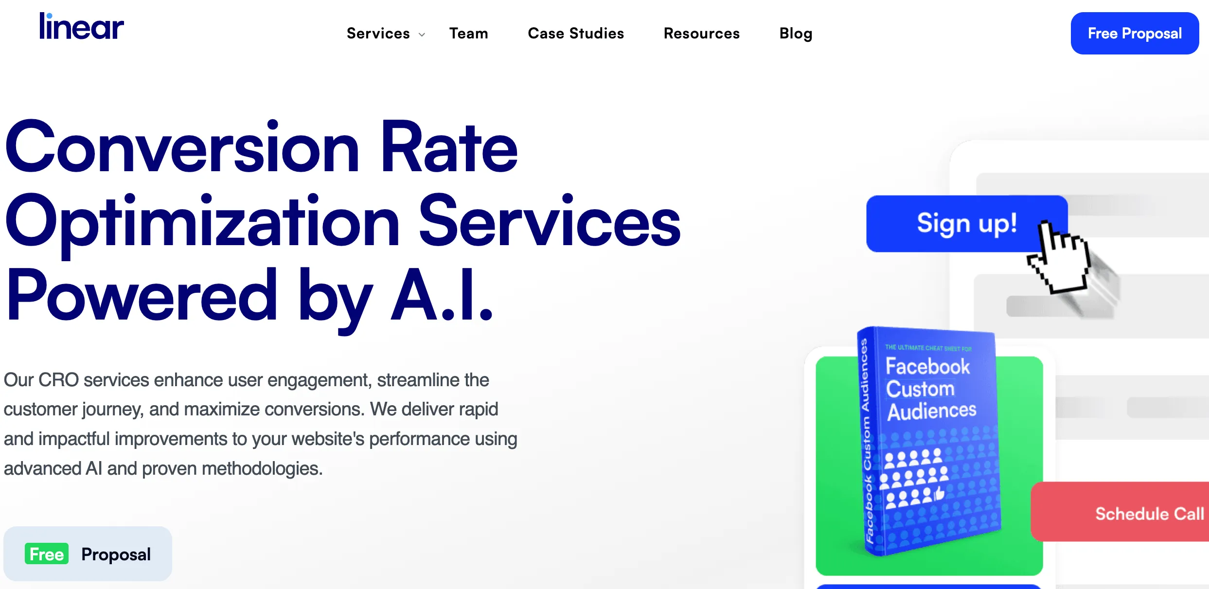 linear - conversion optimization agency for landing pages
