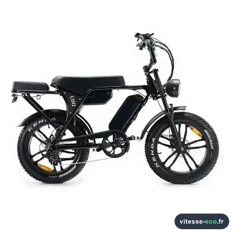 Ouxi C80: Elektrische Fatbike بطارية مزدوجة