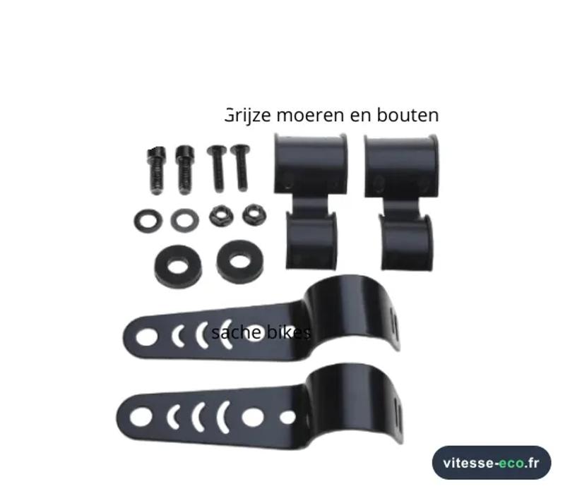 Scheinwerfer Fatbike schroeven - beugels - houders - Ouxi V8 H9 C80 - QMWheel - V20 V30 en overige merken