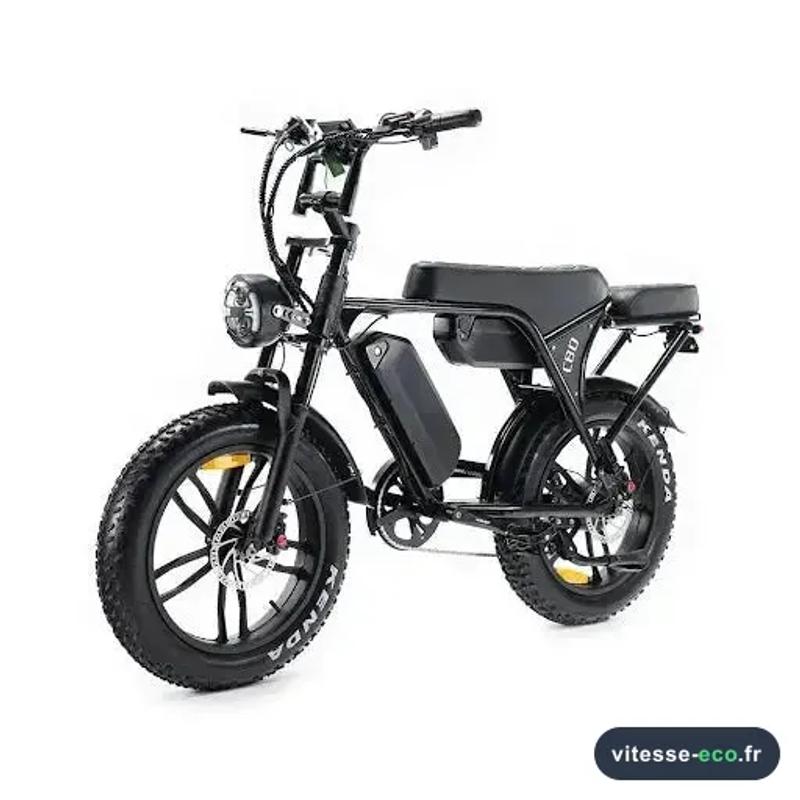 Ouxi C80: Elektrische Fatbike بطارية مزدوجة