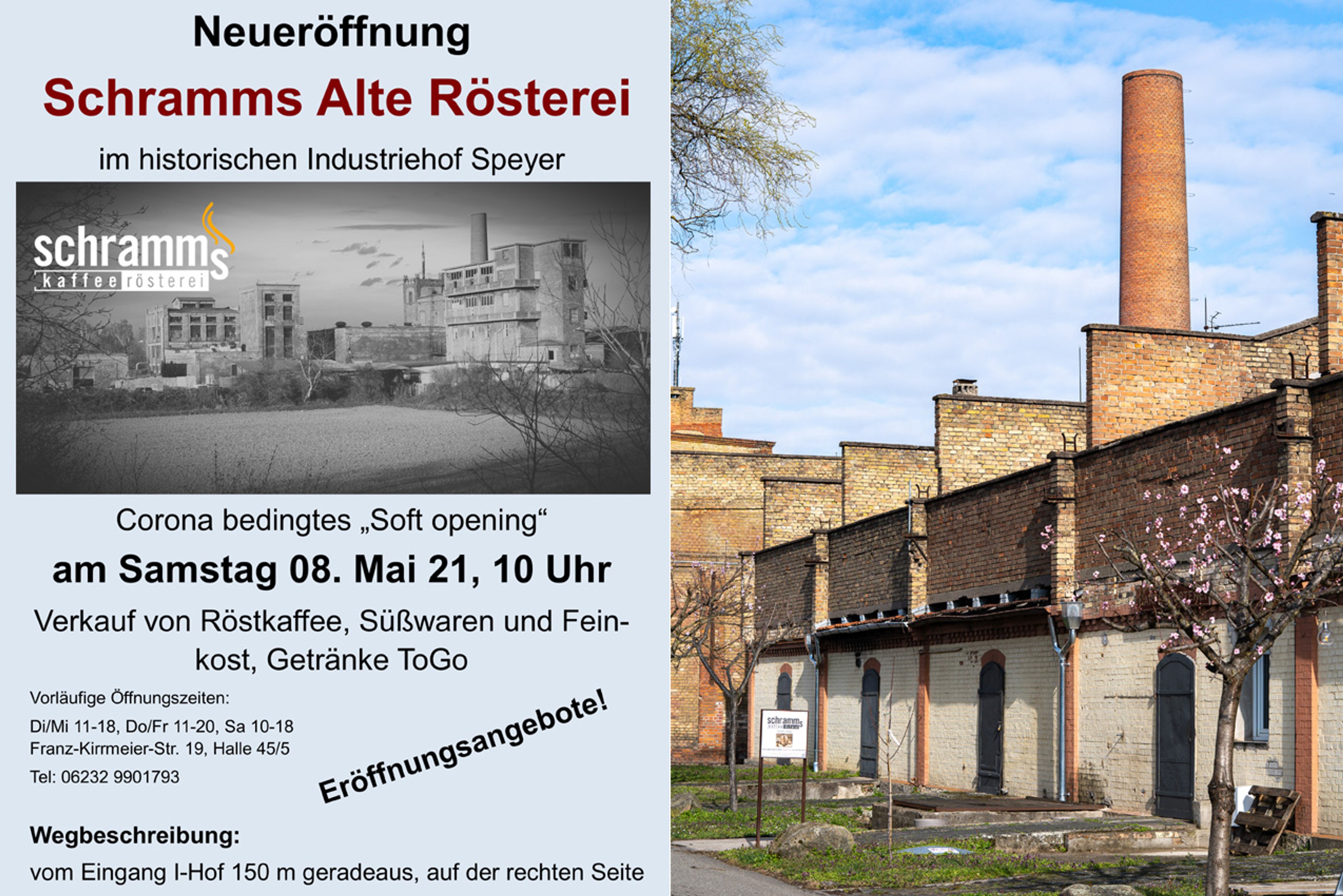Neueröffnung von Schramms Kaffeerösterei am 08. Mai, Bild 1