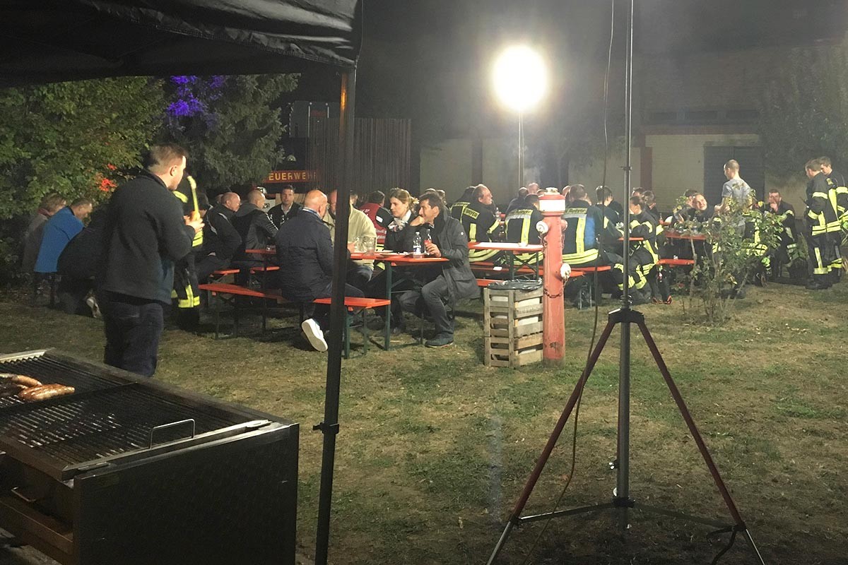 Feuerwehrübung im Industriehof
