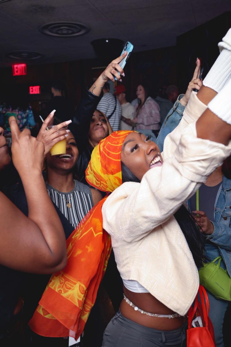 Guests dancing together