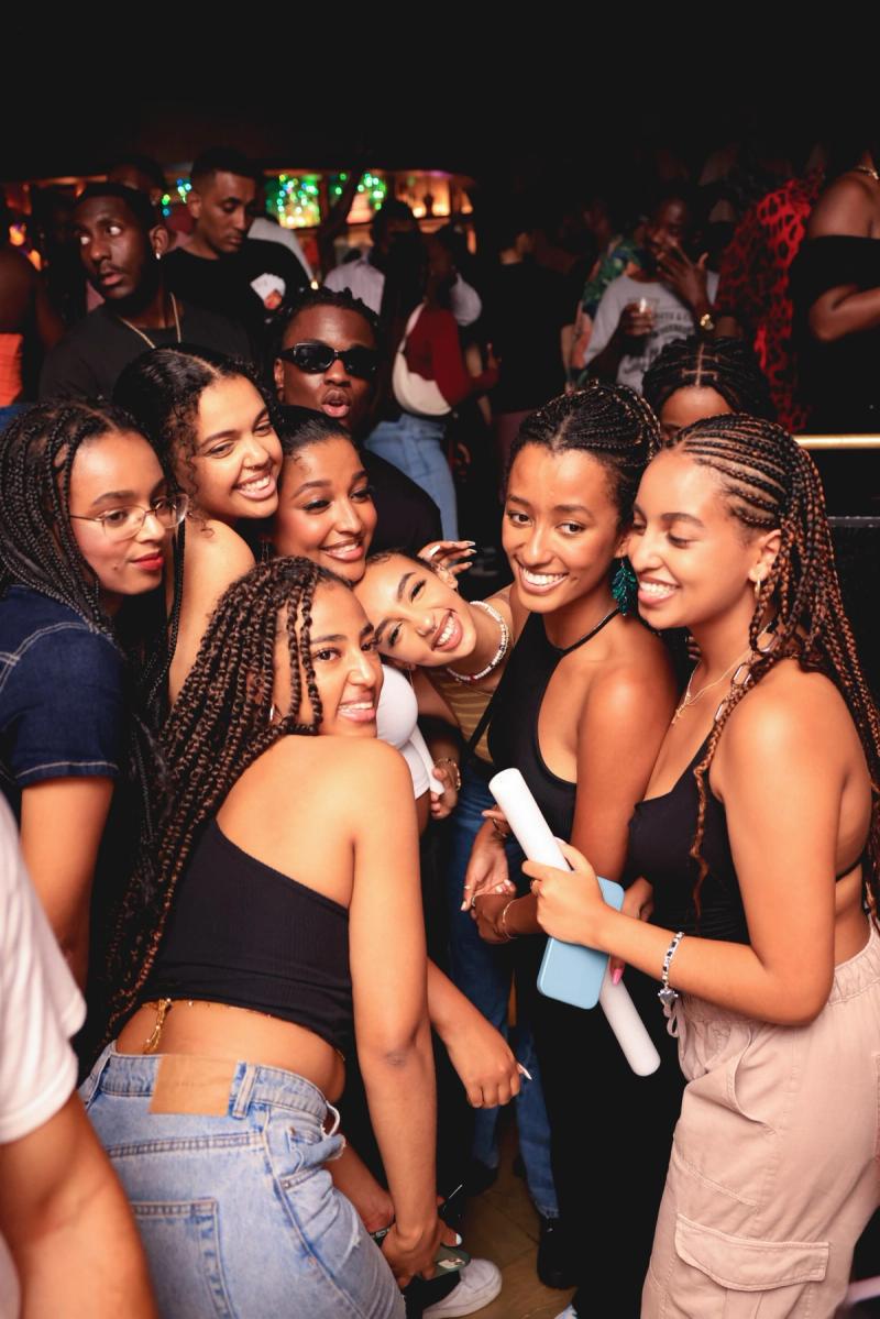 A group of friends at Afrobeat Nights